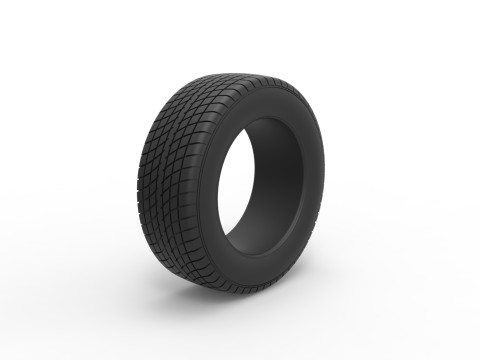 Race tire 7 Scale 1 to 25 Modello di stampa 3D