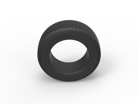 Race tire 7 Scale 1 to 25 Modello di stampa 3D