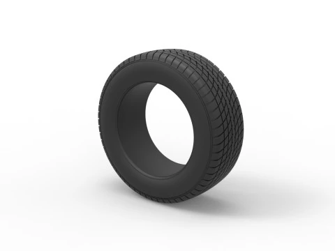 Race tire 7 Scale 1 to 25 3D Print Model