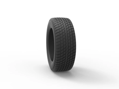 Race tire 7 Scale 1 to 25 3D Print Model