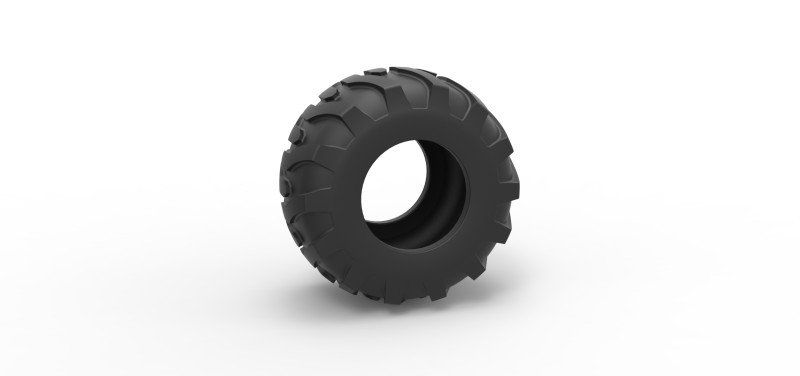 Tractor tire 36 Scale 1 to 25 Modelo de Impressão 3D .c4d .max .obj .3ds .fbx .stl .blend