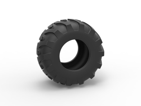 Tractor tire 36 Scale 1 to 25 Model Cetak 3D
