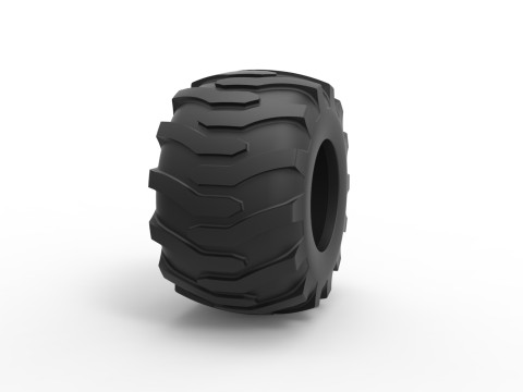 Tractor tire 36 Scale 1 to 25 Modelo de Impressão 3D
