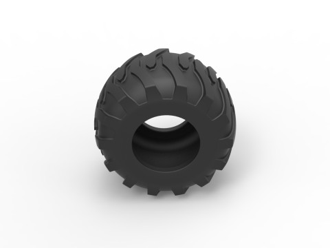 Tractor tire 36 Scale 1 to 25 Modelo de Impressão 3D