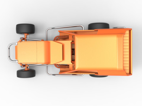 Vintage Dirt Modified stock car Version 3 Scale 1 to 25 3Dプリントモデル