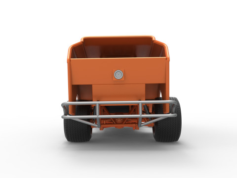 Vintage Dirt Modified stock car Version 3 Scale 1 to 25 3Dプリントモデル