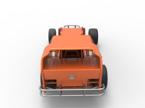 Vintage Dirt Modified stock car Version 3 Scale 1 to 25 3Dプリントモデル