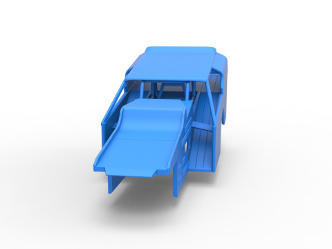 Shell of Vintage Dirt Modified stock car Version 3 Scale 1 to 25 3D Принт Модель
