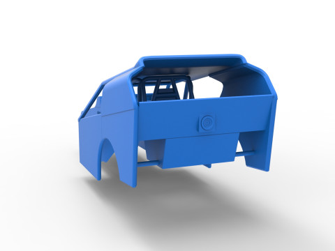 Shell of Vintage Dirt Modified stock car Version 3 Scale 1 to 25 3D Принт Модель