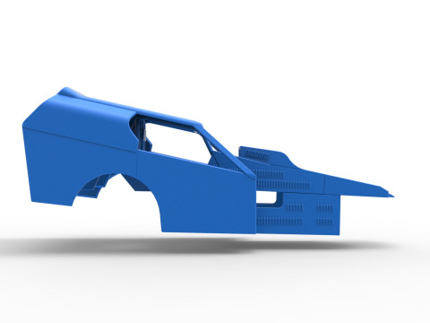 Shell of Vintage Dirt Modified stock car Version 3 Scale 1 to 25 3D Принт Модель