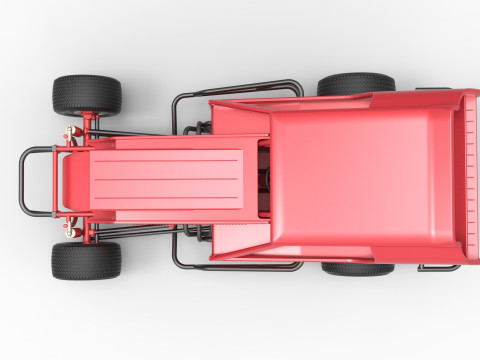 Vintage Dirt Modified stock car Version 4 Scale 1 to 25 3Dプリントモデル