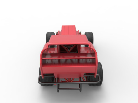Vintage Dirt Modified stock car Version 4 Scale 1 to 25 3Dプリントモデル