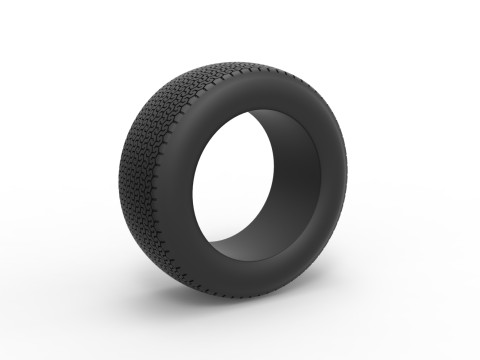 Tire of Dirt Modified stock car V8 Scale 1 to 25 3Dプリントモデル