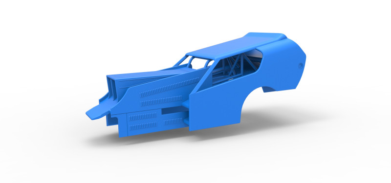 Shell of Vintage Dirt Modified stock car Version 4 Scale 1 to 25 3D 打印模型 .c4d .max .obj .3ds .fbx .stl .blend