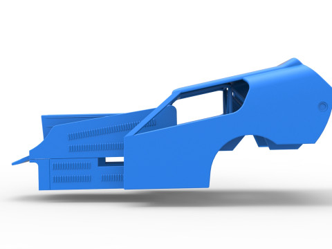 Shell of Vintage Dirt Modified stock car Version 4 Scale 1 to 25 3D 打印模型