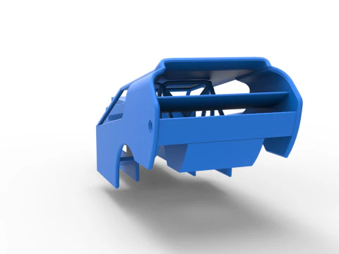 Shell of Vintage Dirt Modified stock car Version 4 Scale 1 to 25 3D Print Model