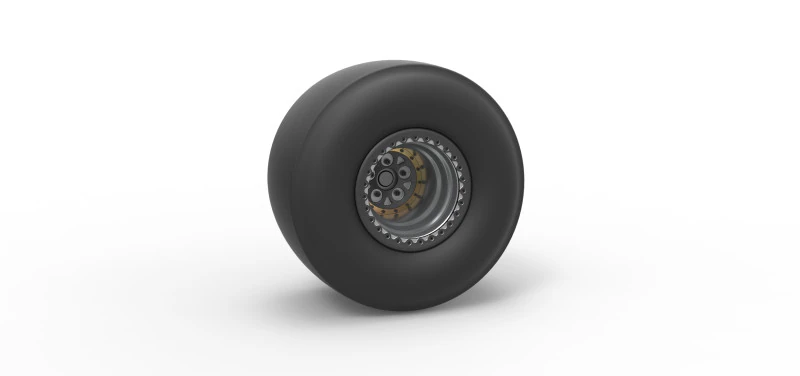Rear wheel of Top fuel dragster Scale 1 to 25 3D Print Model .c4d .max .obj .3ds .fbx .stl .blend 