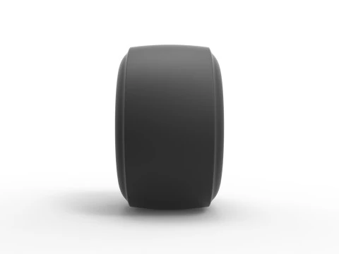 Rear wheel of Top fuel dragster Scale 1 to 25 3D Print Model