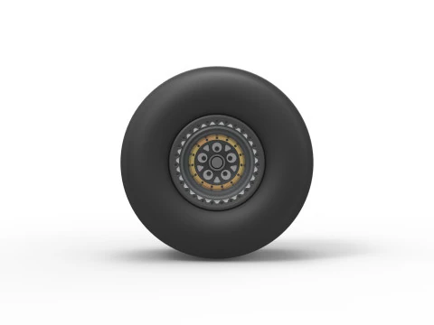Rear wheel of Top fuel dragster Scale 1 to 25 3D Print Model