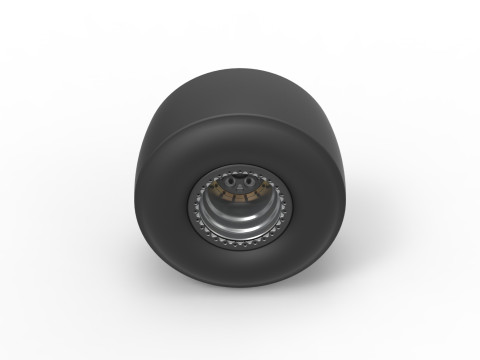 Rear wheel of Top fuel dragster Scale 1 to 25 3D 打印模型