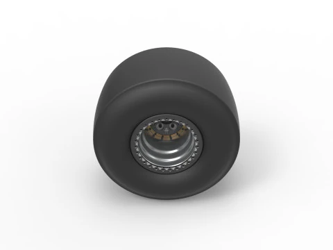 Rear wheel of Top fuel dragster Scale 1 to 25 3D Print Model