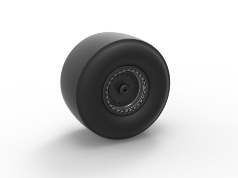 Rear wheel of Top fuel dragster Scale 1 to 25 3D 打印模型