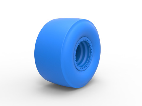 Rear wheel of Top fuel dragster Scale 1 to 25 3D 打印模型