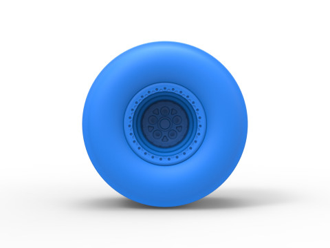 Rear wheel of Top fuel dragster Scale 1 to 25 3D 打印模型