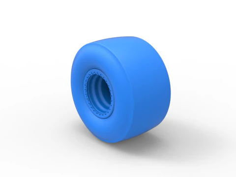 Rear wheel of Top fuel dragster Scale 1 to 25 3D Print Model