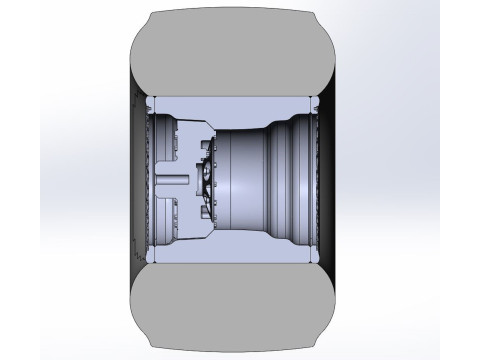Rear wheel of Top fuel dragster Scale 1 to 25 3D 打印模型