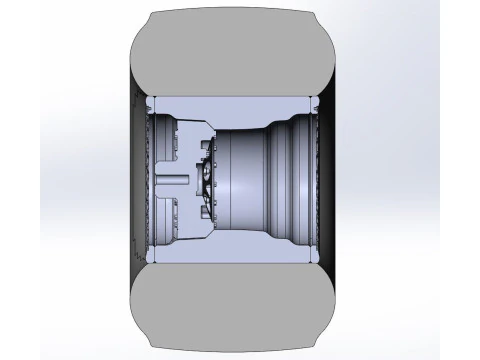 Rear wheel of Top fuel dragster Scale 1 to 25 3D Print Model