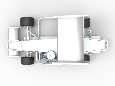 Supermodified front engine Winged race car V4 Scale 1 to 25 3D printmodel
