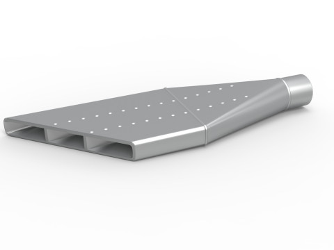 NASCAR Boom Tube Exhaust Scale 1 to 25 3D प्रिंट मॉडल
