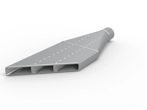 NASCAR Boom Tube Exhaust Scale 1 to 25 3D Print Model