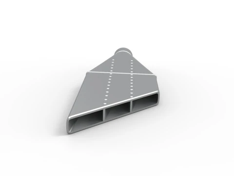 NASCAR Boom Tube Exhaust Scale 1 to 25 3D Print Model