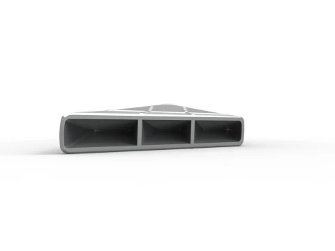 NASCAR Boom Tube Exhaust Scale 1 to 25 3D Print Model