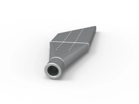 NASCAR Boom Tube Exhaust Scale 1 to 25 3D Print Model