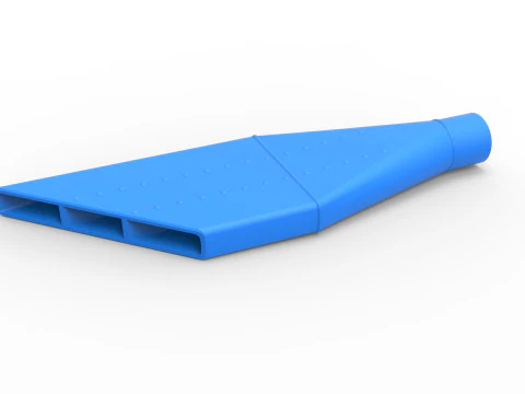 NASCAR Boom Tube Exhaust Scale 1 to 25 3D Print Model