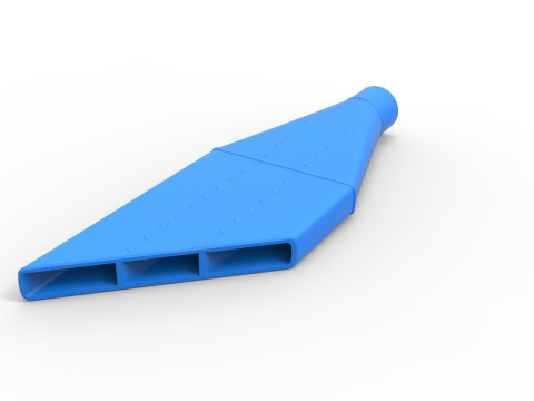 NASCAR Boom Tube Exhaust Scale 1 to 25 Modelo de impresión 3D