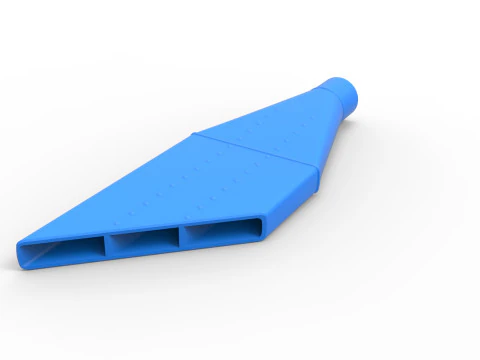 NASCAR Boom Tube Exhaust Scale 1 to 25 3D Print Model
