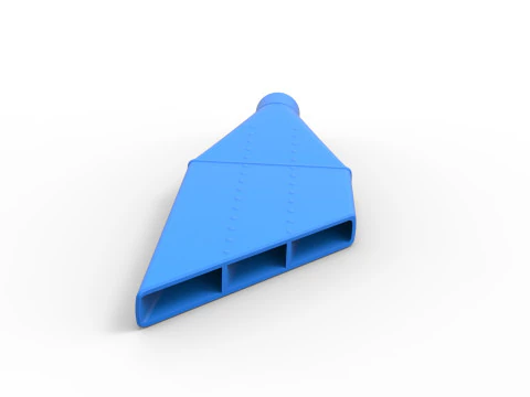 NASCAR Boom Tube Exhaust Scale 1 to 25 3D Print Model