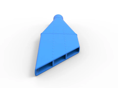 NASCAR Boom Tube Exhaust Scale 1 to 25 3D Print Model
