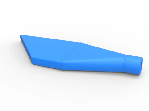 NASCAR Boom Tube Exhaust Scale 1 to 25 3D Print Model