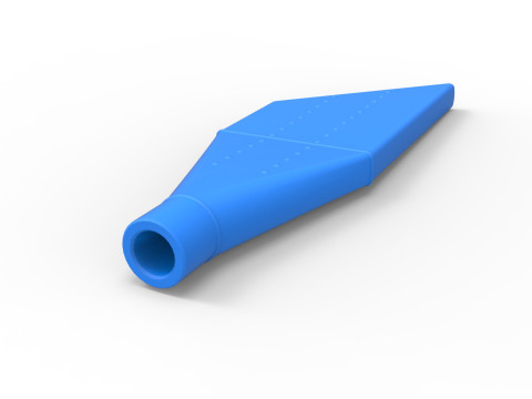 NASCAR Boom Tube Exhaust Scale 1 to 25 Modelo de impresión 3D