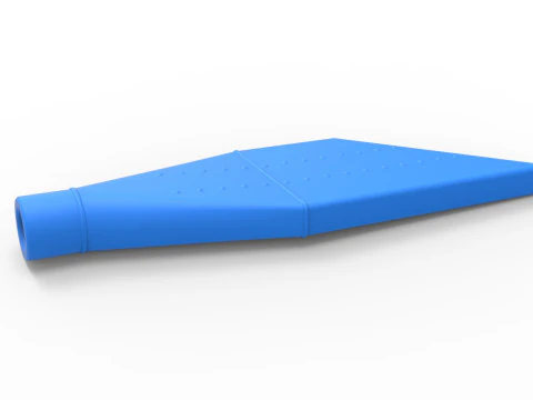 NASCAR Boom Tube Exhaust Scale 1 to 25 3D Print Model