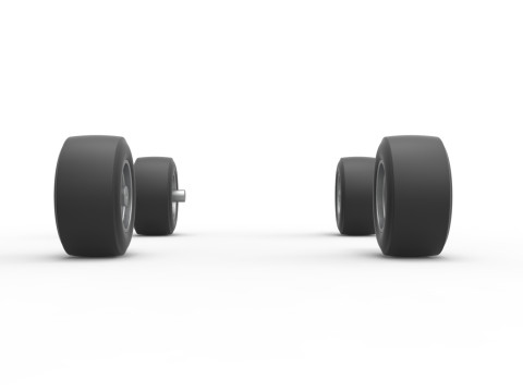 Wheel Set of 350 Supermodified Scale 1 to 25 Modello di stampa 3D