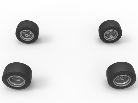 Wheel Set of 350 Supermodified Scale 1 to 25 Modello di stampa 3D