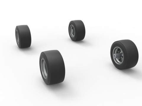 Wheel Set of 350 Supermodified Scale 1 to 25 Modello di stampa 3D