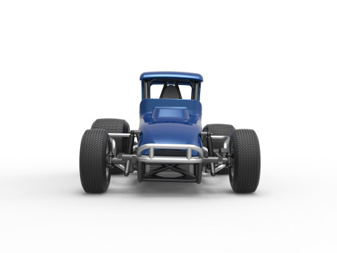 Vintage Sprint car Version 2 Scale 1 to 25 3D प्रिंट मॉडल