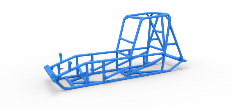 Frame of Vintage Sprint car Version 2 Scale 1 to 25 Modello di stampa 3D .c4d .max .obj .3ds .fbx .stl .blend